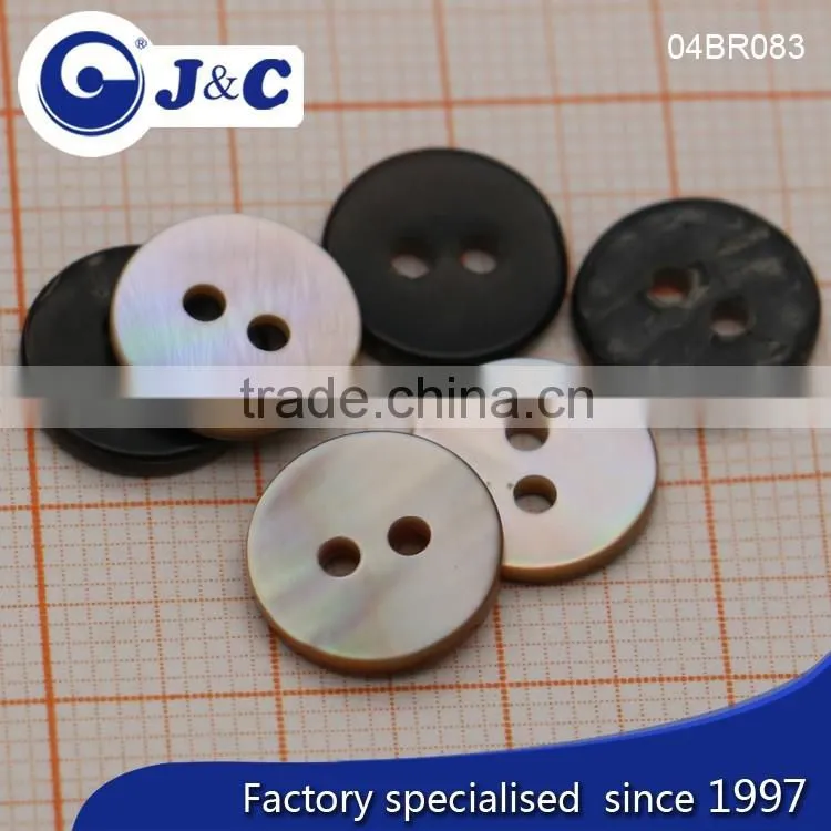 J&C Brown MOP shell buttons,pearl shell buttons for fashion shirt.BR286