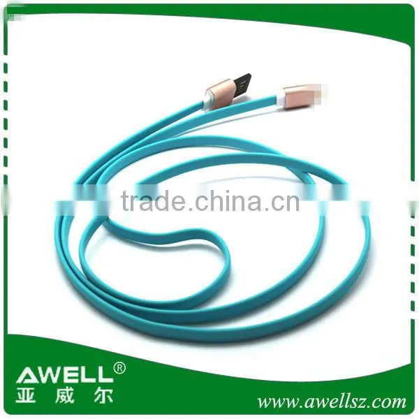 High quality white Color Mini USB cable Shielded twisted pair mini B usb cable