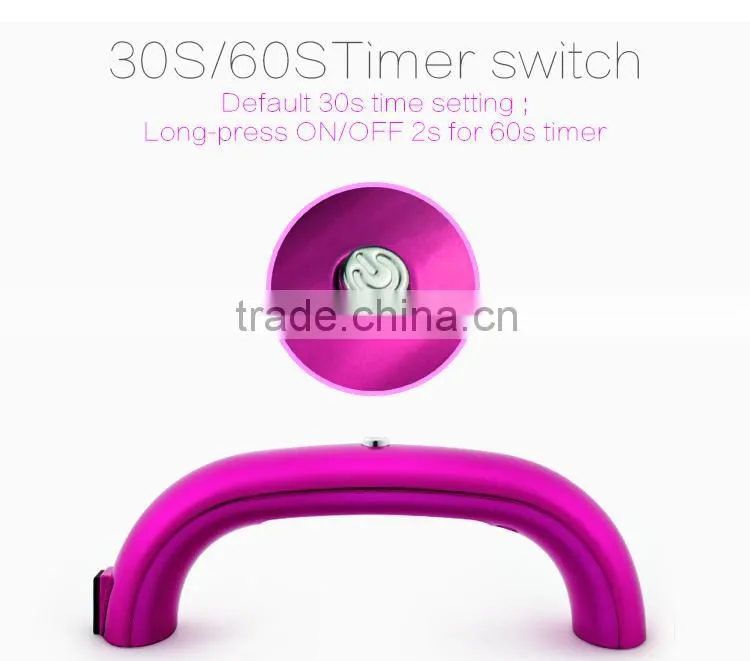 Customized as gift!super design art kit tool 9w uv led lamp nail dryer
