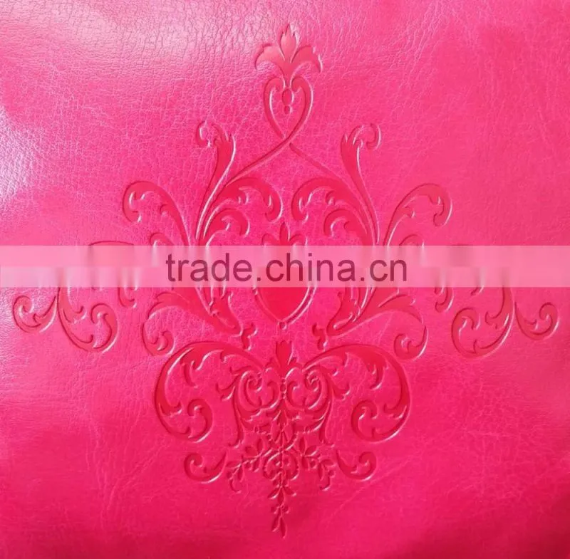 Fashion Fancy with embossed logo Pink PU Mini Boston Bag handbag
