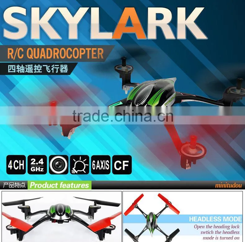 2014 New Product WL V636 2.4G 4CH R/C 4-Axis Quadcopter With Light Outdoor Quadcopter