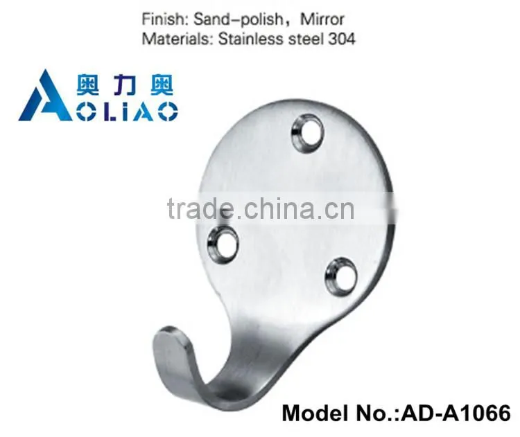 High quality Bathroom hardware stainless steel bathroom towel hook