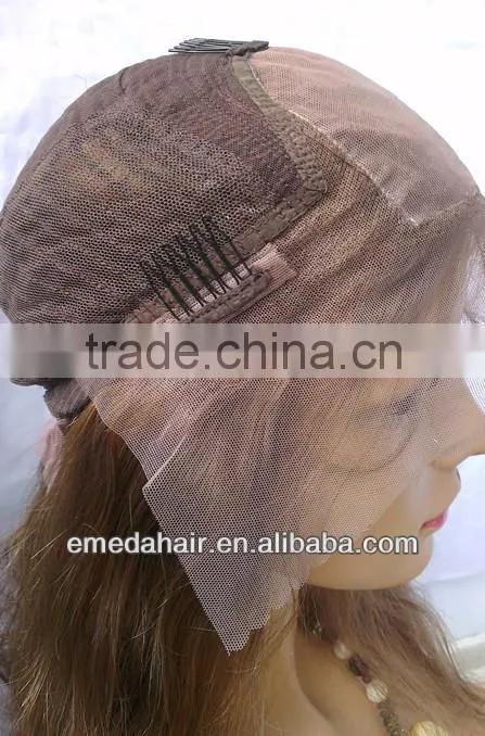 factory price silk top swiss lace indian hair full lace remy wigs with bangs