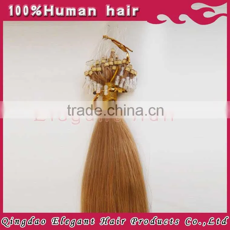 2014 micro loop hair extension,100%Brazilian virgin hair,various colors