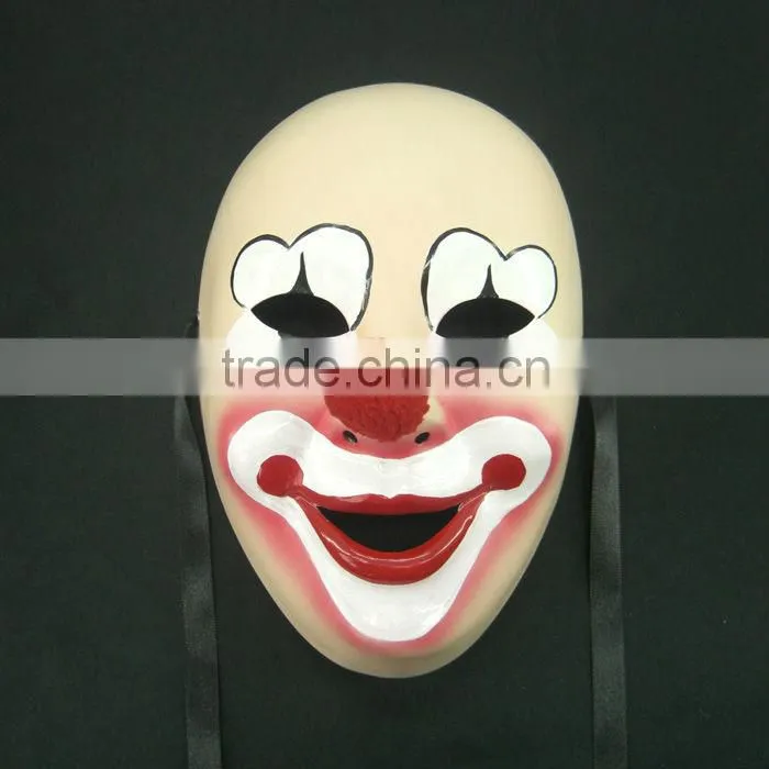 Comedy Joker Masque Big Nose Blue Mouse Hand Painted For Party