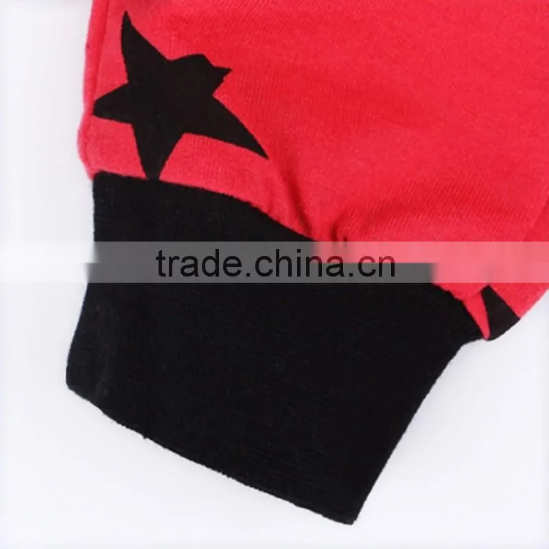 Hot Sale 2016 European and American boys denim jacket + white T-shirt + star pants