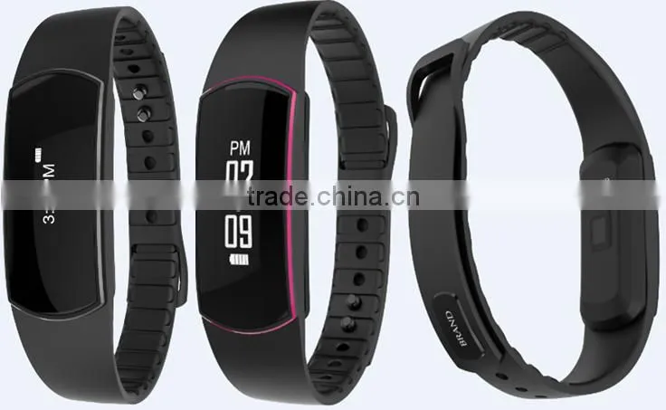 New products 2016 innovative product Wireless bluetooth activity wristband heart rate monitor smart bracelet manual