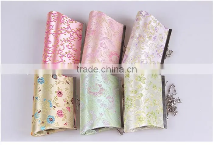 Colourful silk cloth mini bag classical bride evening bag