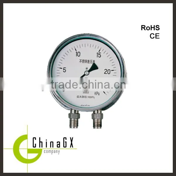 economic ss316 miniature watertight oil filled pressure gauge