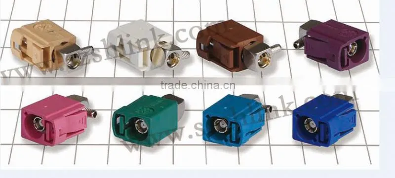 right angle fakra smb crimp connector for cars' TV
