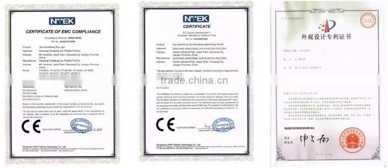 2015 PP plastic car neon sign with CE