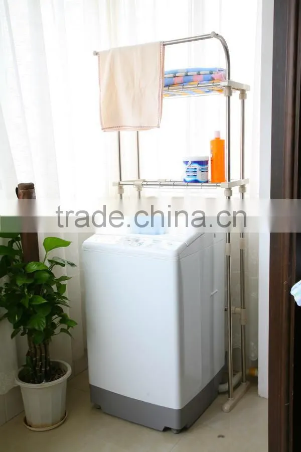 Metal stable washing machine storage shelf rack 3S-09
