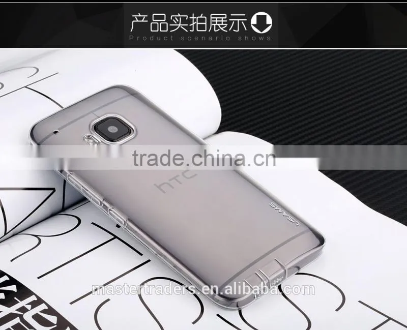 Original USAMS Yuanse Series Clear Soft TPU Back Case For HTC One M9 MT-3188