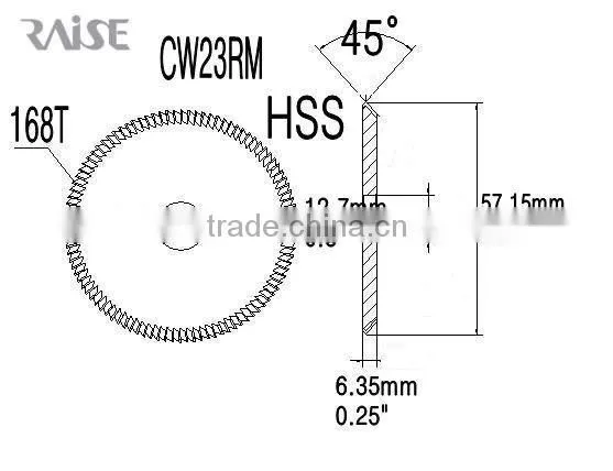 key cutting tool_0042 _ HSS-Ti double sides angle cutters for wenxing vetical key machinekey cutting tool