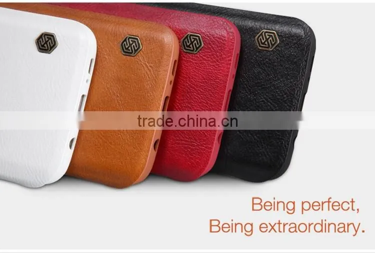 Nillkin Brand Qin Series Luxury Card Holder Case for Samsung S7 Edge Shockproof Flip Leather Case MT-5515