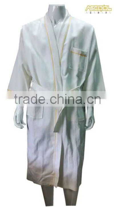 Fashion cotton walf checks bathrobes