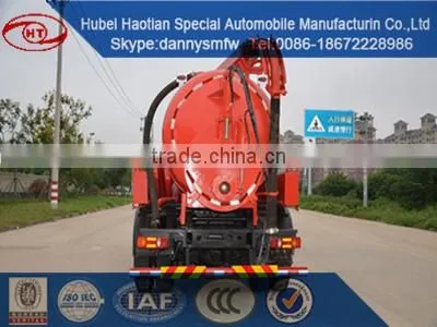 Dongfeng new vacuum sewer suction truck fecal tank truck cleaning car