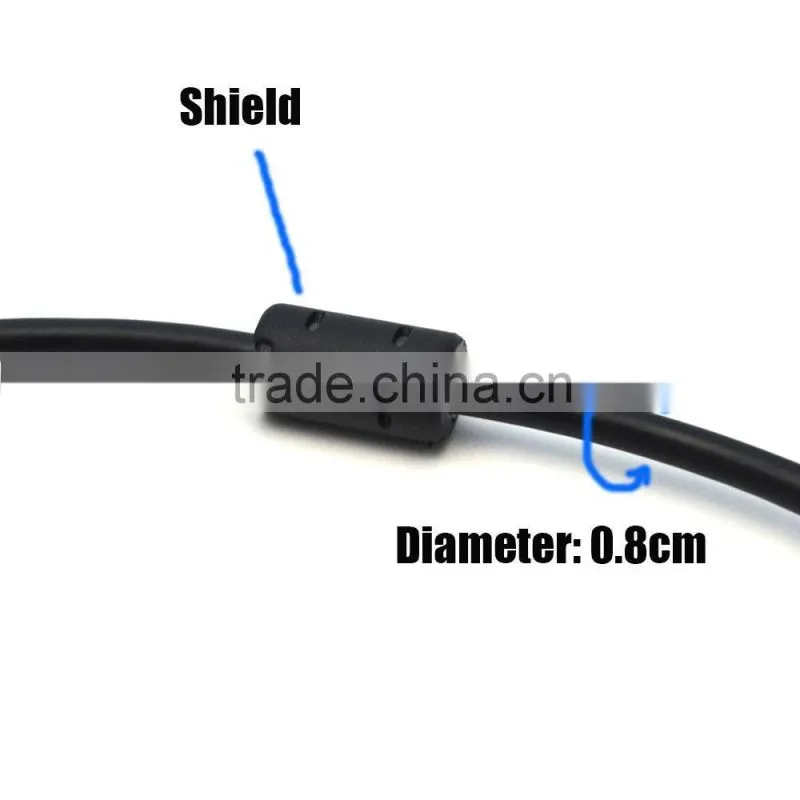 Full HD 1080 15 Pin VGA Male M/M Connector Adapter Gold Plated Converter Braided Cable for HDTV PC Laptop
