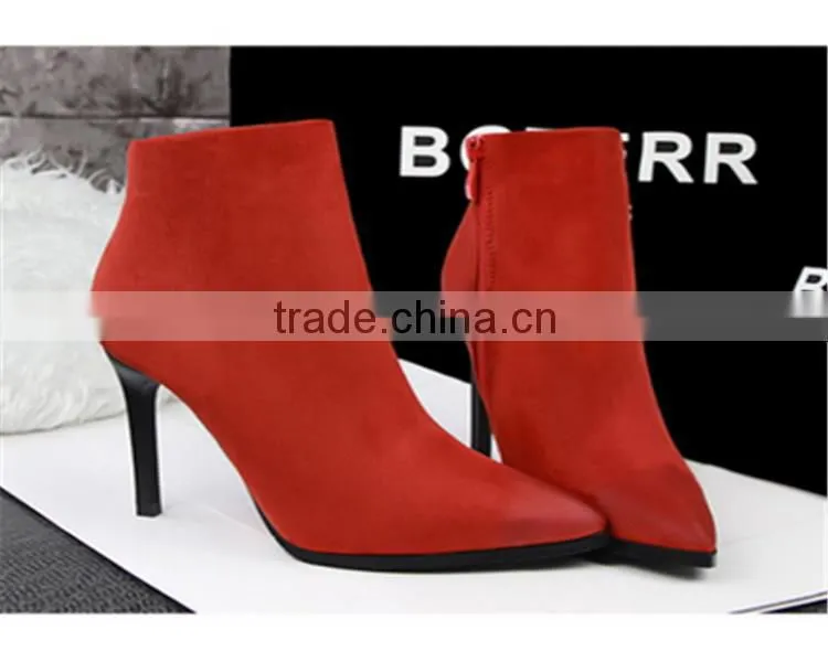 ankle boots woman boot rubber boots Shenzhen factory high heels women rubber rain boots