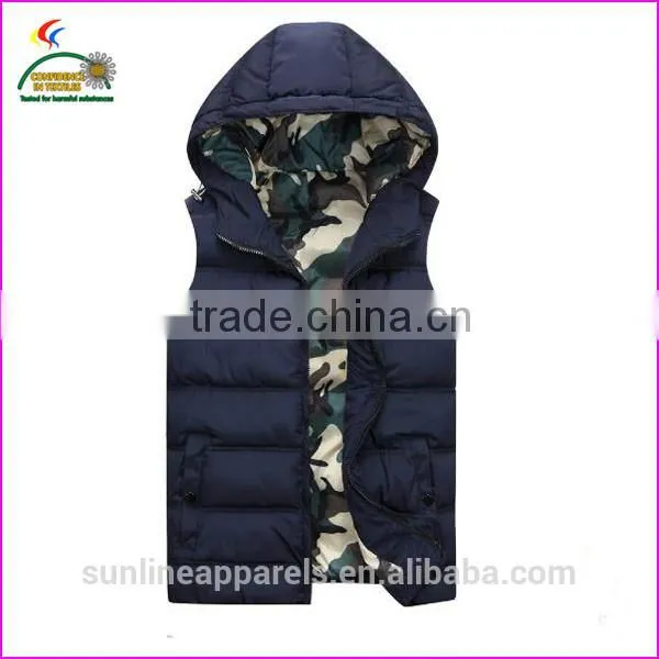 OEM duck down vest with pocket