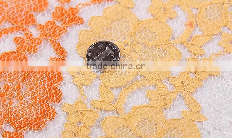 Alibaba most popular wholesale french lace fabric 2016 for wedding embroidered french tulle lace fabric