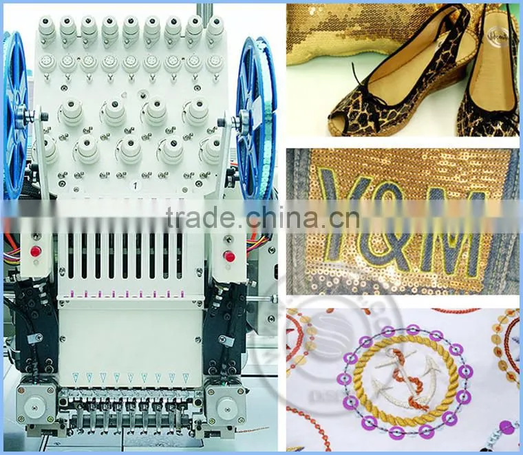 Double sequin embroidery machine