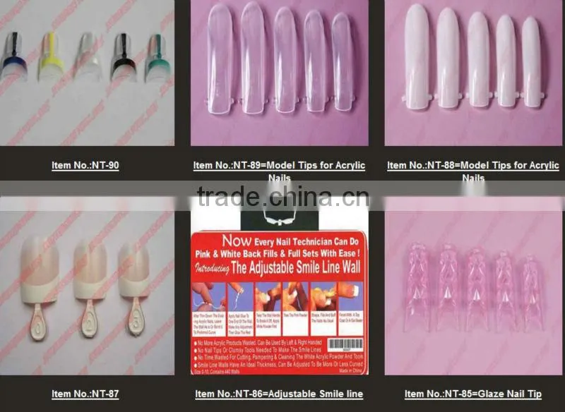 New Arrivals salon DIY natural acrylic nail tips, full cover false stiletto nails,500 pcs+100 pcs fake nail tip+10 Sizes