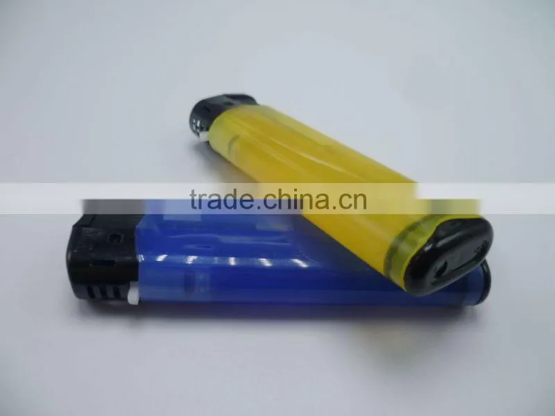 2016 translucent hot sale disposable electronic colorful lighter