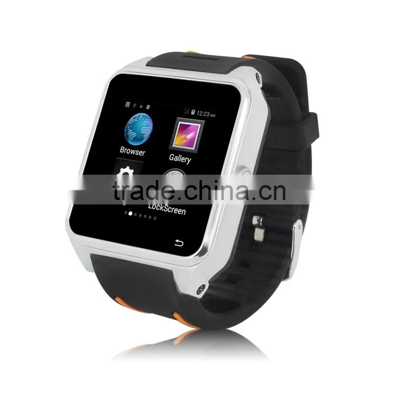 Hot Bluetooth S82 Smart Watch phone Android 4.4 MTK6572 Dual Core wifi GPS 3G Original
