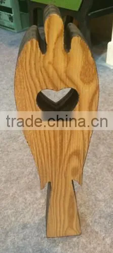 MHOME wooden angel look home deco