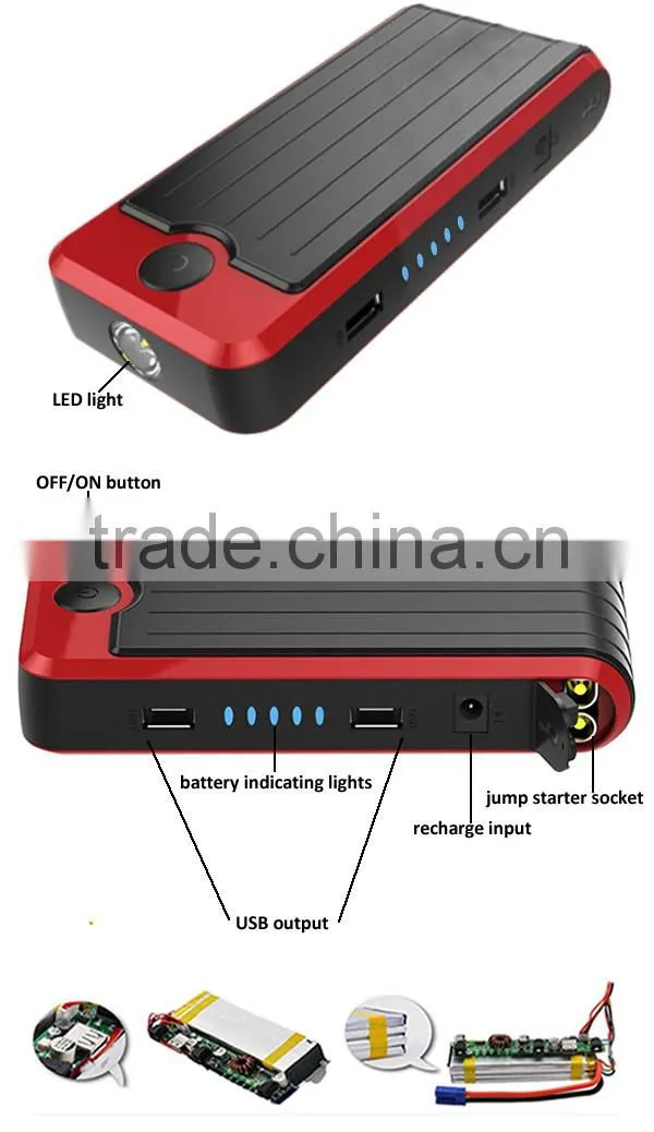 SUNPOW new type mini multifunctional jump starter with tire pump
