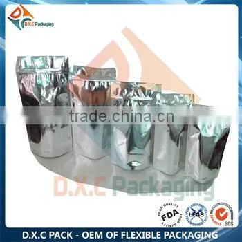 Foil Lined Stand Up Pouch Bag With Zipper For Snack Food Packaging(FDA Approved)