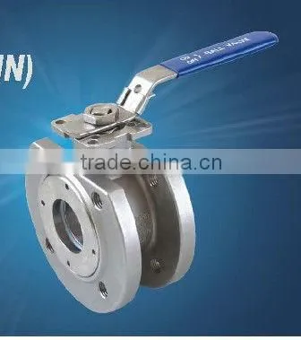 1pc wafer flanged ball valve(din) ss316 PN63 FULL PORT