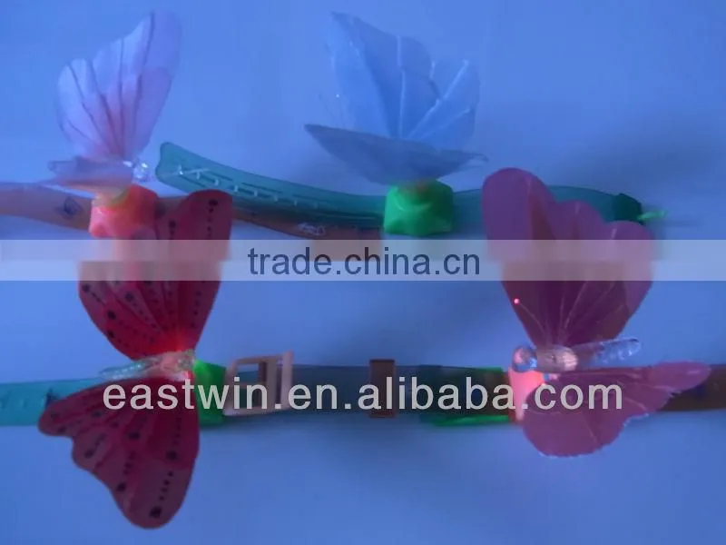 Brighter LED 3w Fiber optic butterfly Flower for decoration