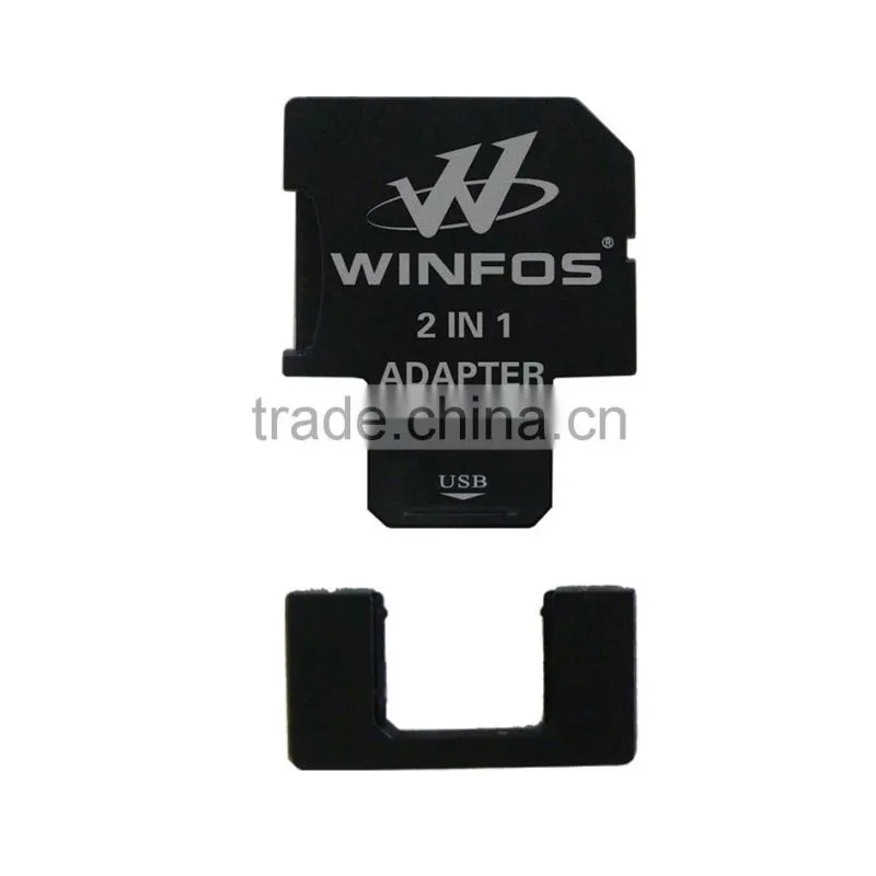 High quality USB microSD card trio 3 in 1 adapter reader