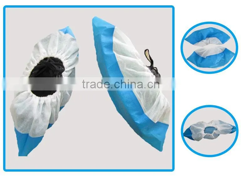 2015 Green disposable non slip shoe covers for hotel