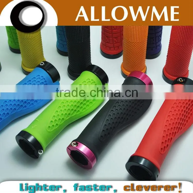 famous brand good quality EN certification rubber pvc TPR lock on rings mtb down hill bmx bike grip