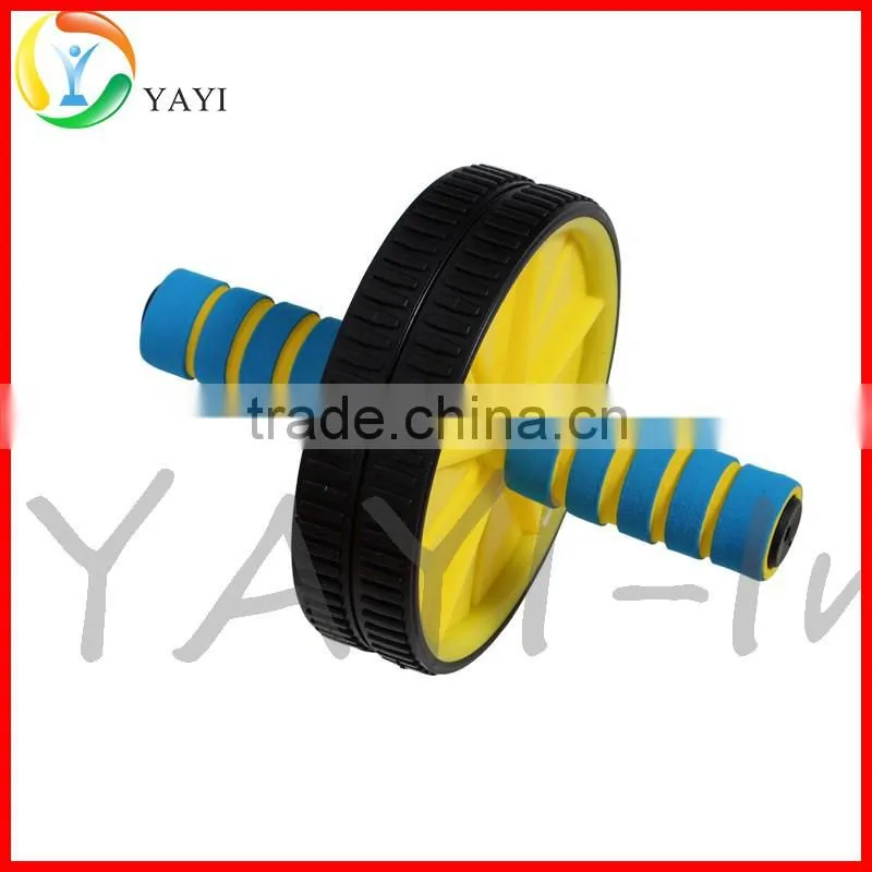 No-Slip Comfort Grips Dual Wheel Ab Roller
