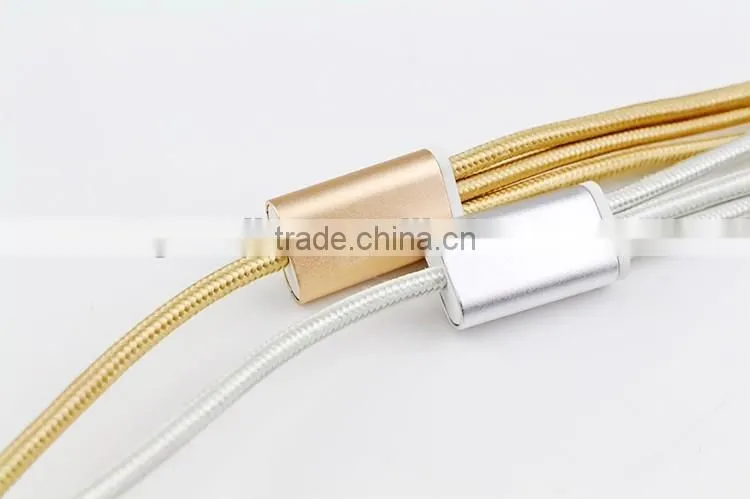 multi-function usb multi charger charging plug USB data line cable 8pins micro type c 3 in 1 for iPhone and Android