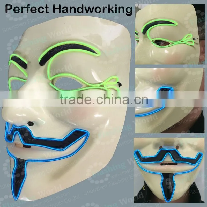 hot sell led flashing mask el party face mask for all