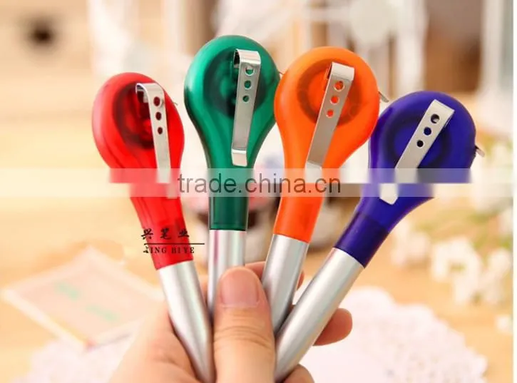 Promotional multiple use pen with ruler , Measuring tape ballpoint pen