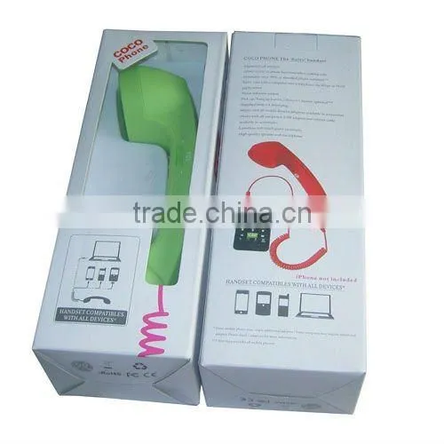 Retro Cellphone handset for Samsung with function key and rubber coating