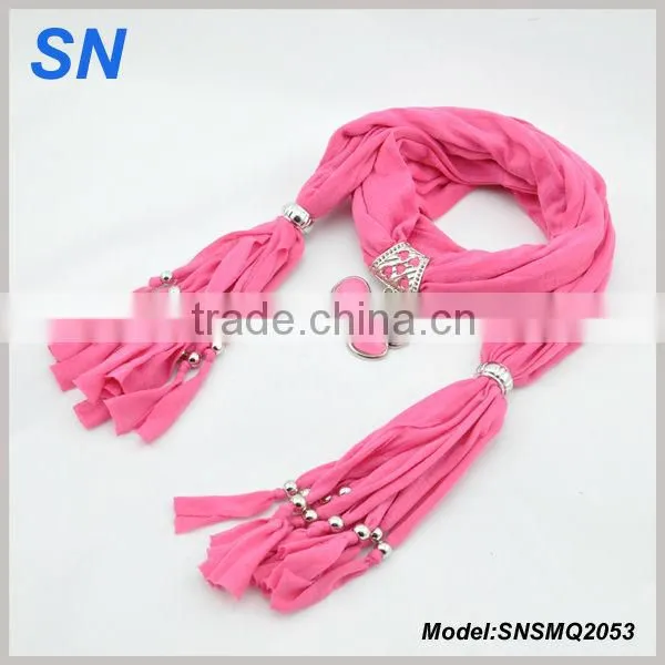 Phoenix patterns crystal pendant scarf/lovely scarf