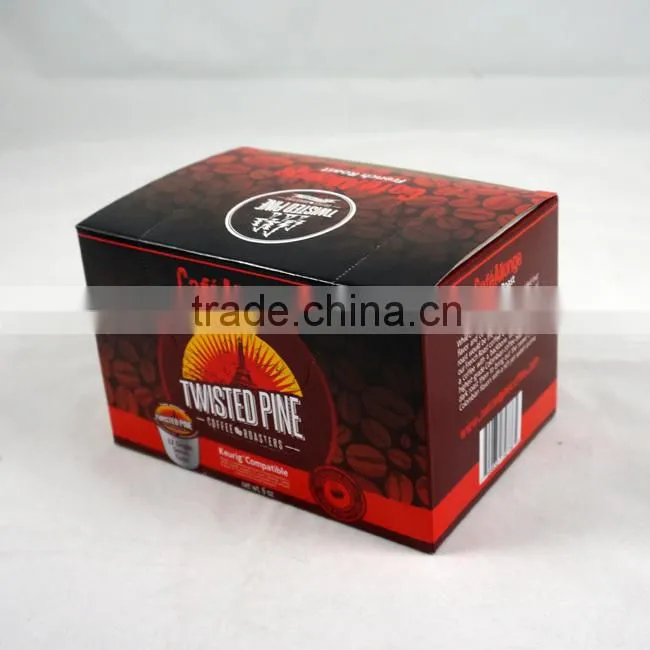 Customized paper box for packing coffee sachets