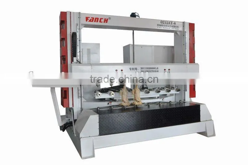 4 axis cnc router with super big diameter /heavy duty structure/4.5kw spindle/AC servo/350mm diameter