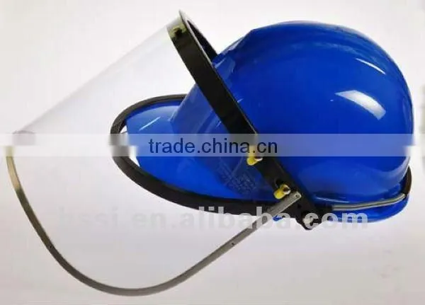 CE standard PA bracket 1.0mm PC visor safety helmet clear face visor