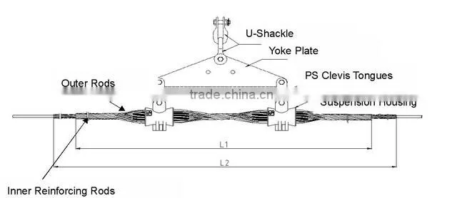 high quality heat-treated silicon aluminum alloy Suspension Clamp/set