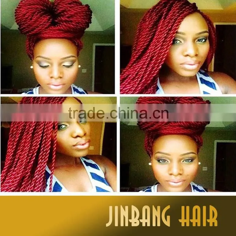 Afro Kinky Braids Synthetic Braiding Hair Senegalese Twist Hair Crochet Braid Hair Extensions