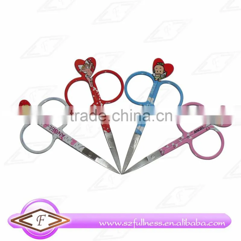 hot wholesale stainless steel beauty scissor cosmetic eyebrow scissors