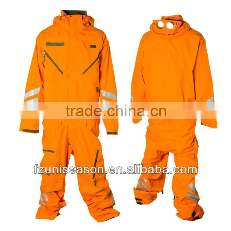 Adult Mens Orange Ski Clothing